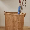 Natural Rattan Console Basket