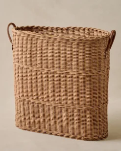 Natural Rattan Console Basket