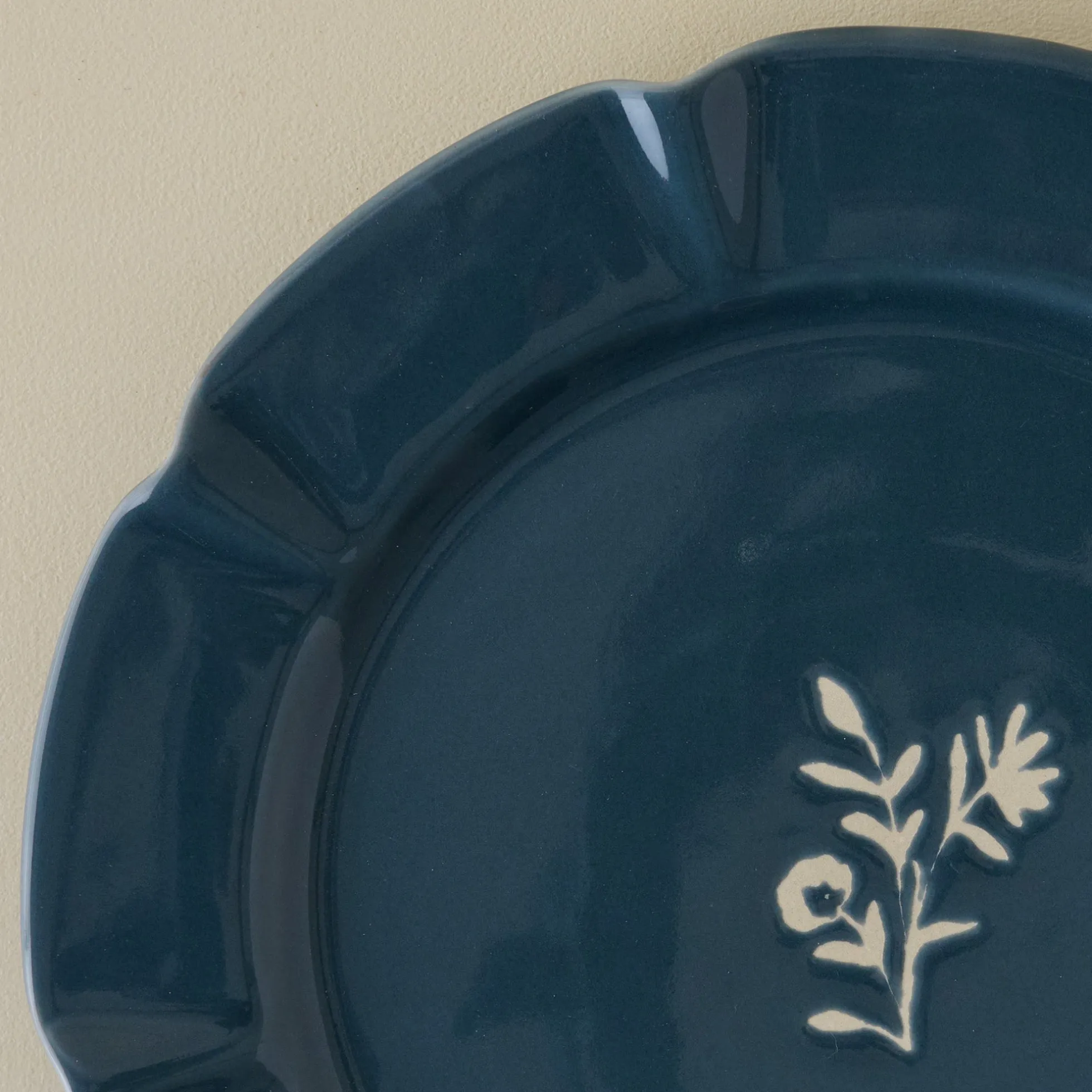 Navy Luna Plate