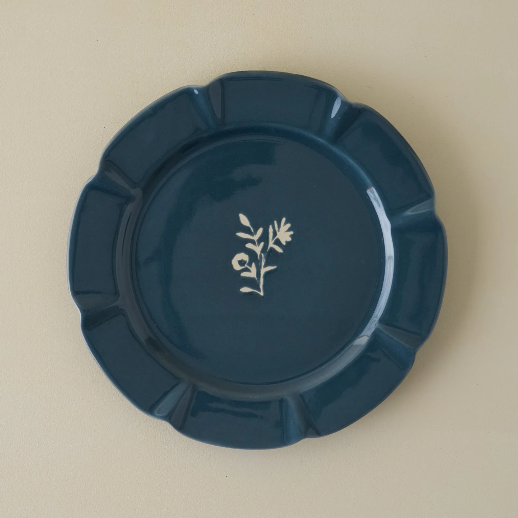 Navy Luna Plate