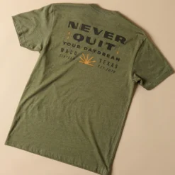 Never Quit Military Green Shirt