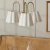 Odette Linen Scallop Chandelier