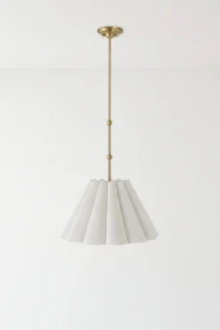 Odette Linen Scallop Pendant (12