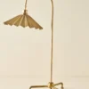 Oversized Brass Pleat Task Lamp