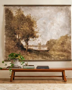 Oversized Spring Stillness Landscape Tapestry