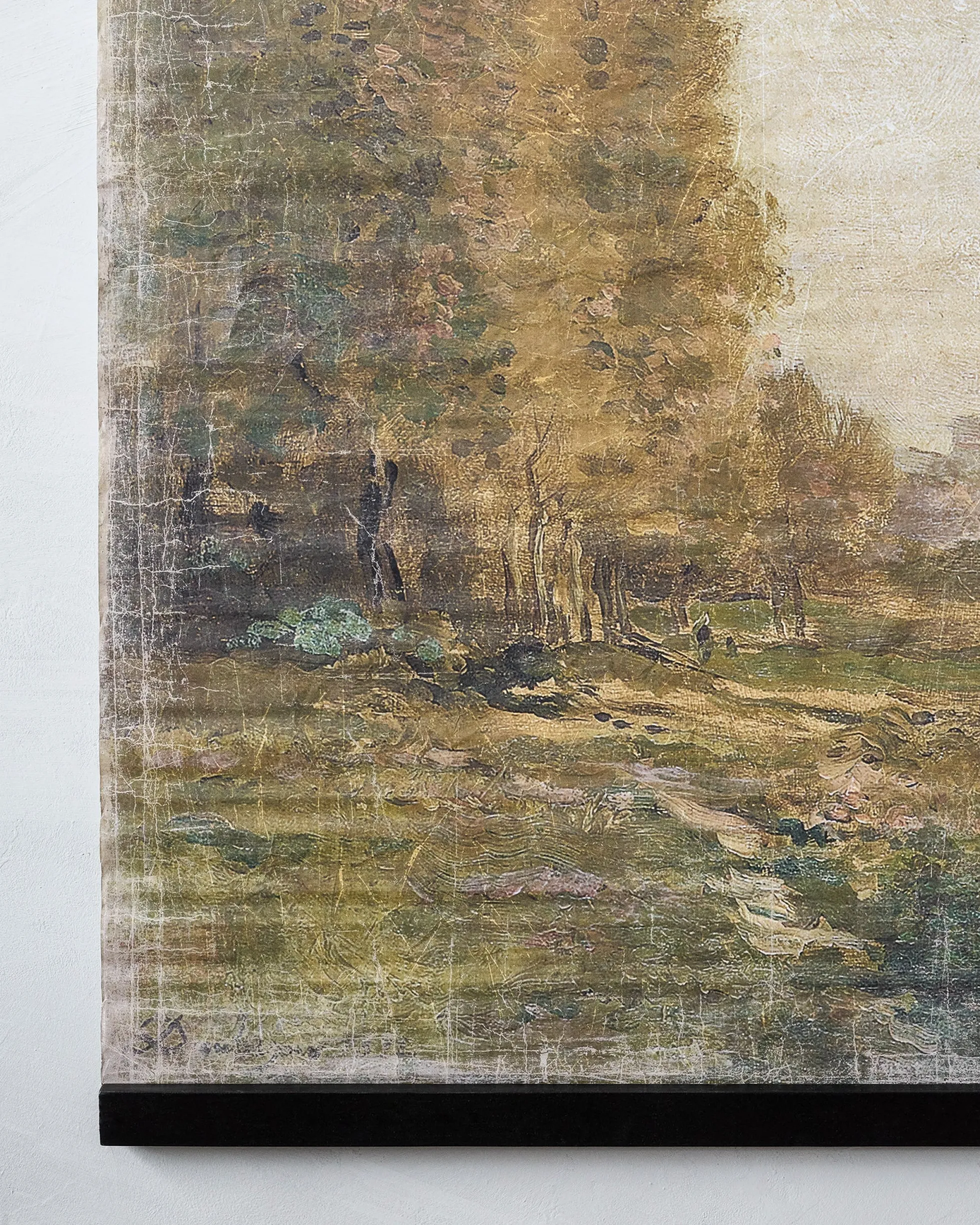 Oversized Vintage Landscape Tapestry