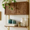 Parker Brass and Wood Cabinet