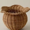 Perry Scalloped Rim Woven Vase