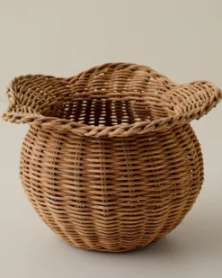 Perry Scalloped Rim Woven Vase