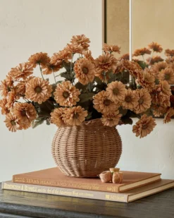 Perry Scalloped Rim Woven Vase