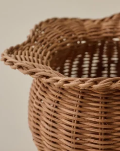 Perry Scalloped Rim Woven Vase
