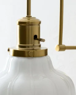 Polly Milk Glass Plug-in Sconce