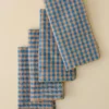 Poolside Check Napkin Set of 4