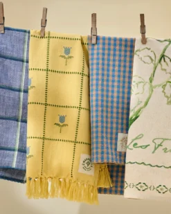 Poolside Check Tea Towel