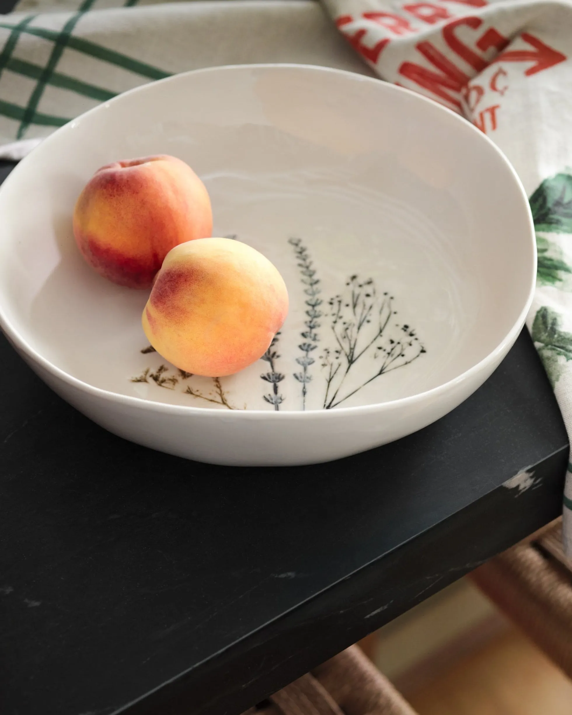 Pressed Floral Pasta Bowl