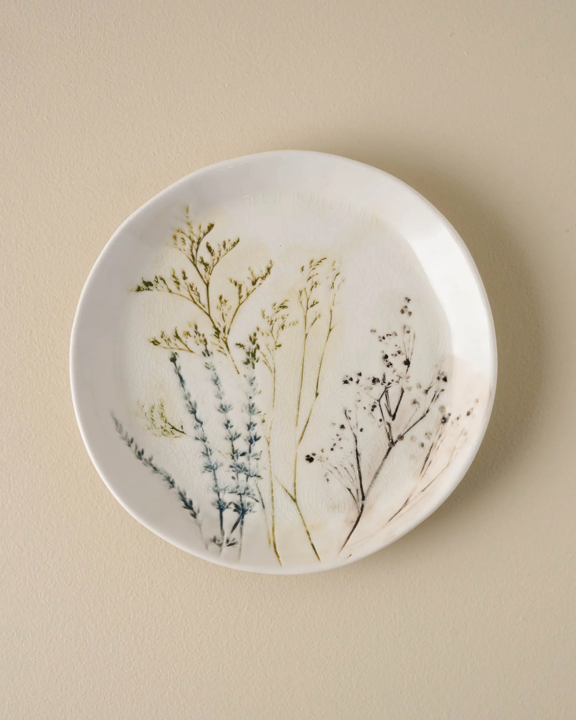 Pressed Floral Plate