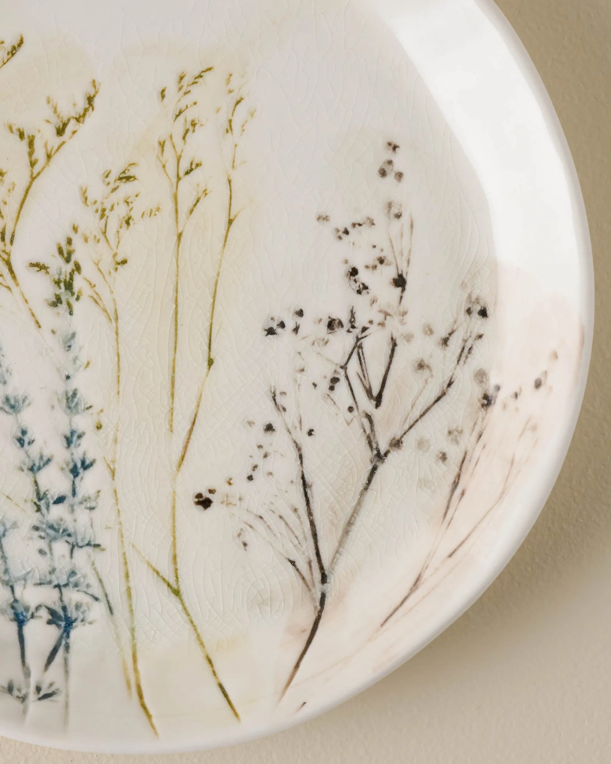 Pressed Floral Plate