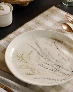 Pressed Floral Plate