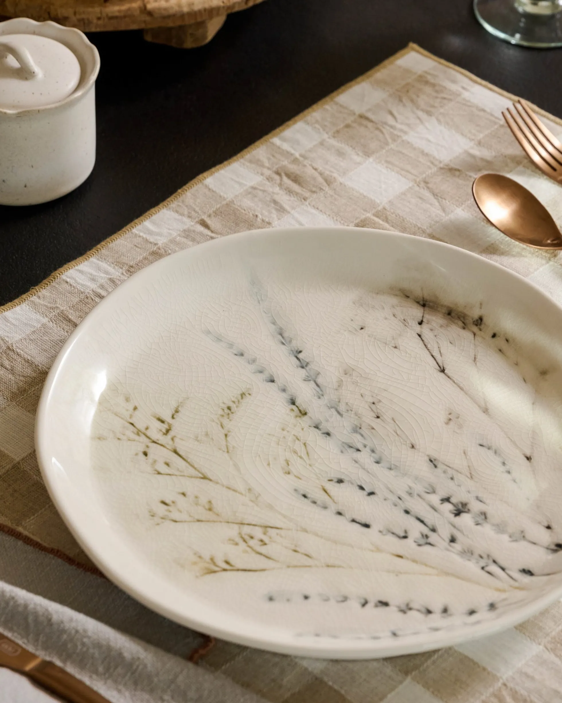 Pressed Floral Plate