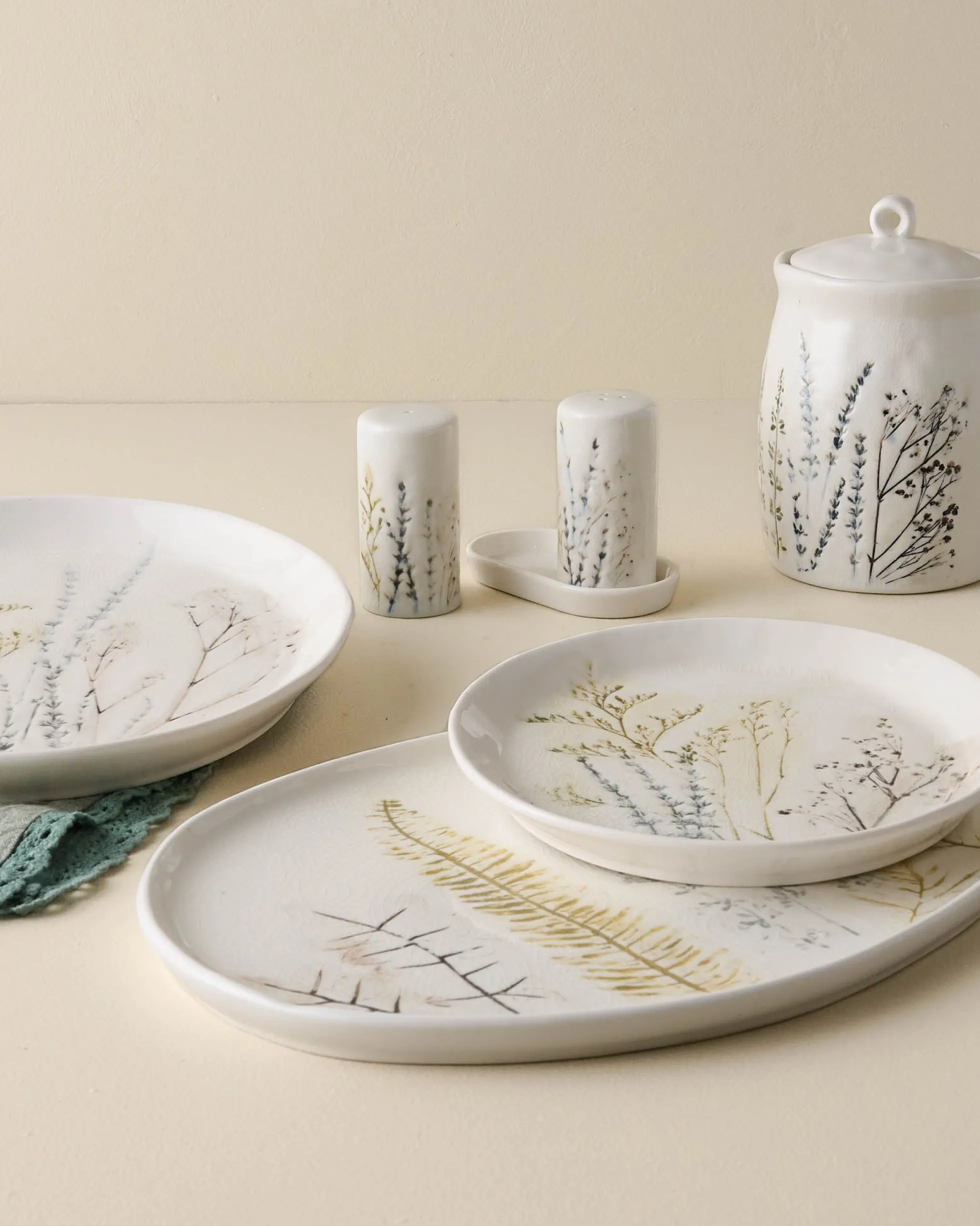 Pressed Floral Plate