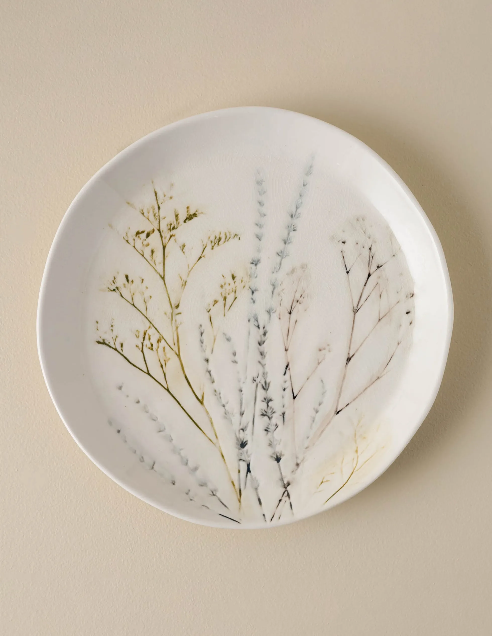 Pressed Floral Plate