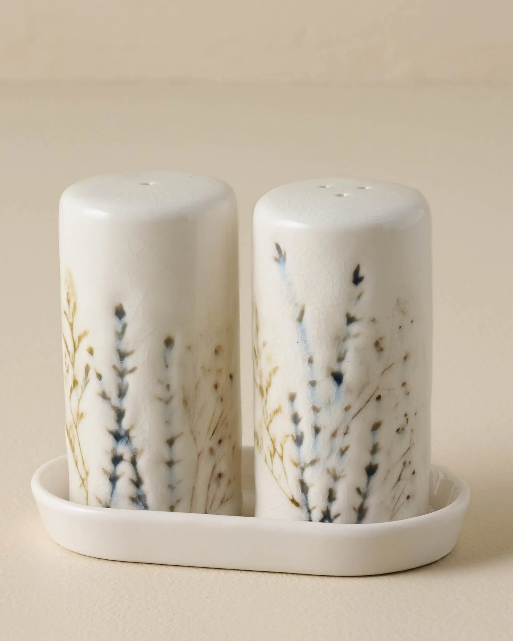 Pressed Floral Salt & Pepper Set