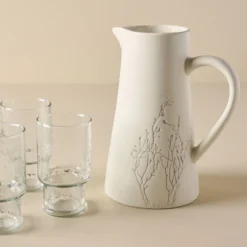 Pressed Flower Pitcher