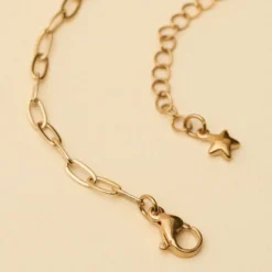 Radiant Heart Brass Chain Necklace