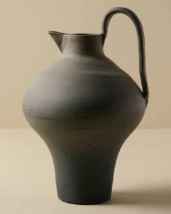 Ravine Black Ceramic Jug