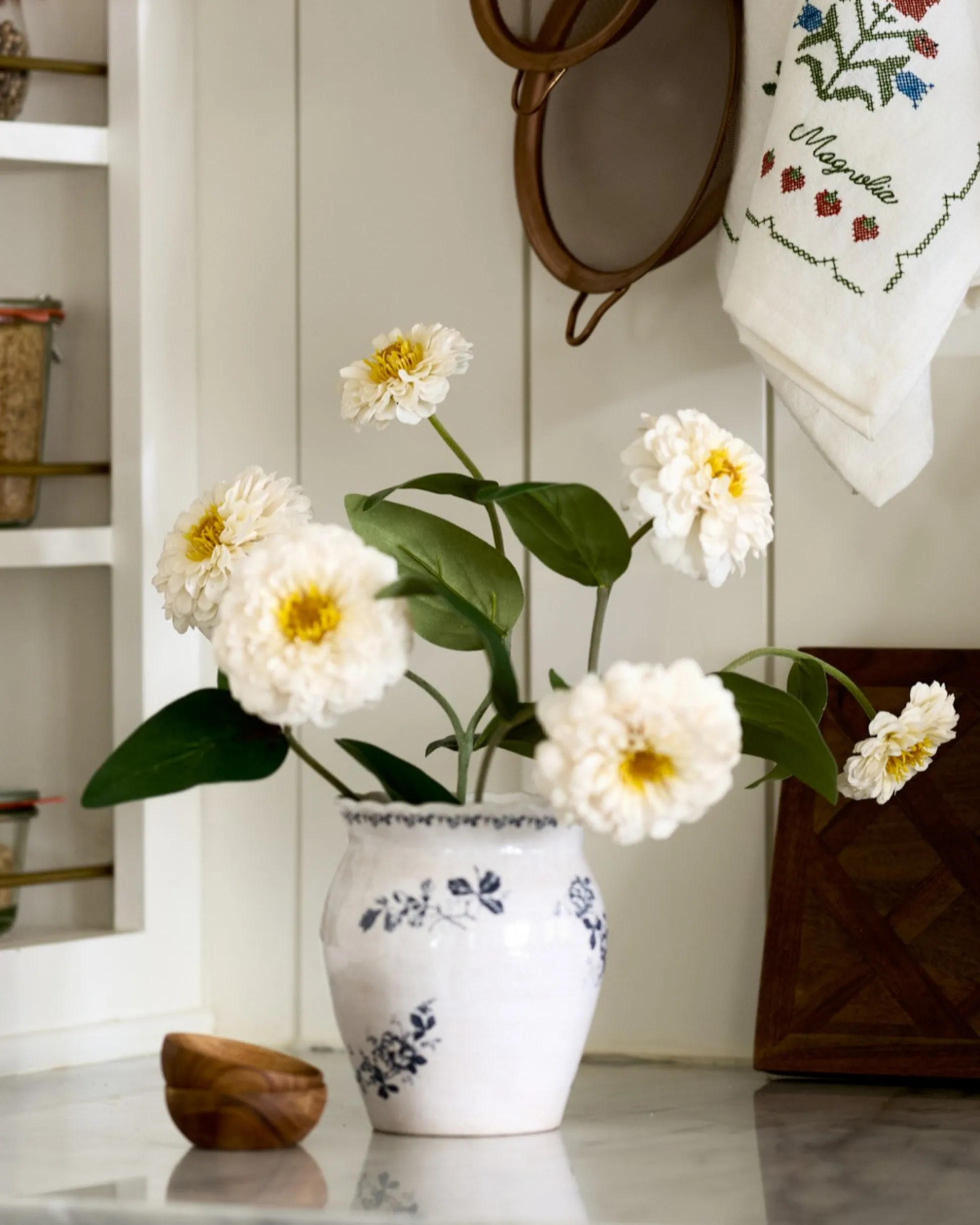 Real Touch Zinnia Stem