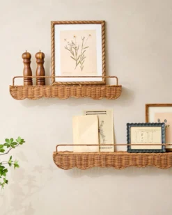 Robin Woven Rattan Picture Ledge