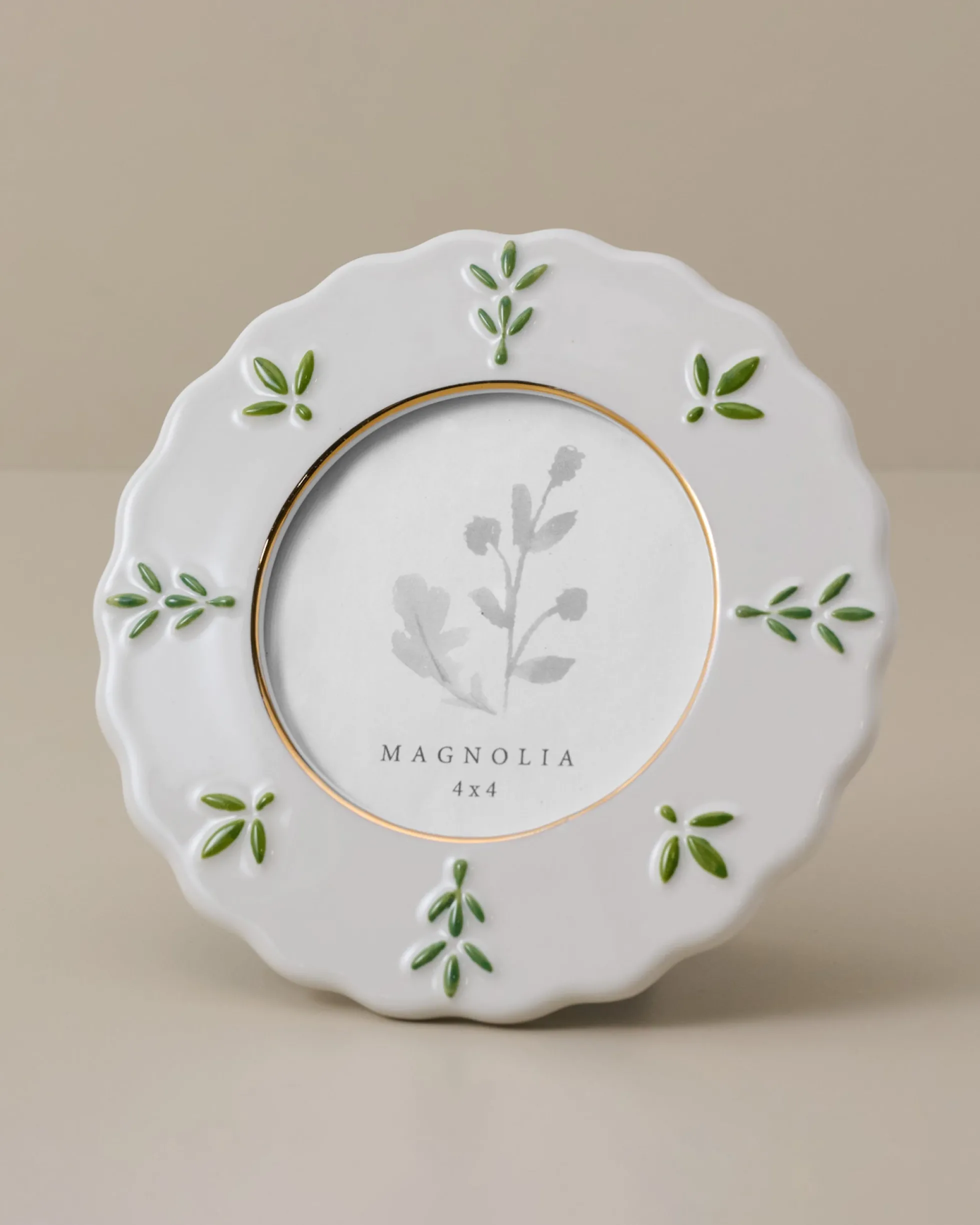Round Ceramic Juliet Photo Frame