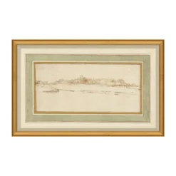 Rural Countryside Etching