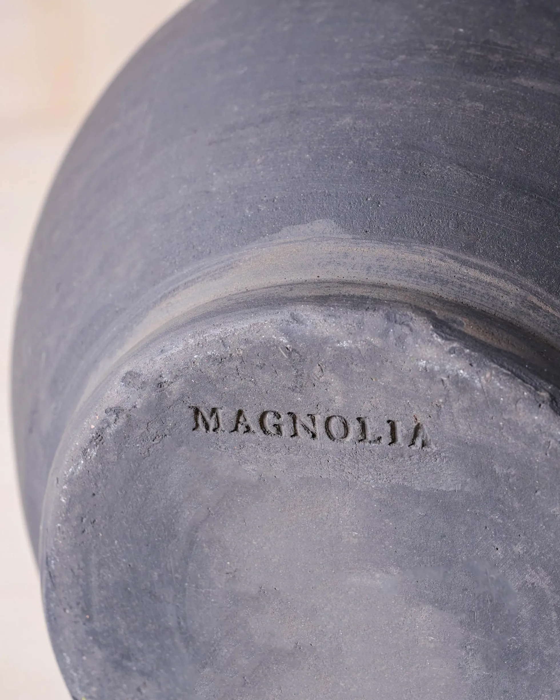 Rustic Black Hand-Made Vase