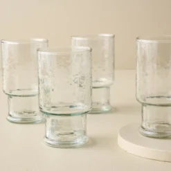 Rustic Glass Stacking Tumbler Bundle (Set of 4) - Large