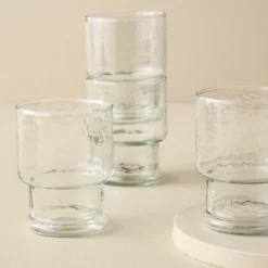 Rustic Glass Stacking Tumbler Bundle (Set of 4) - Small