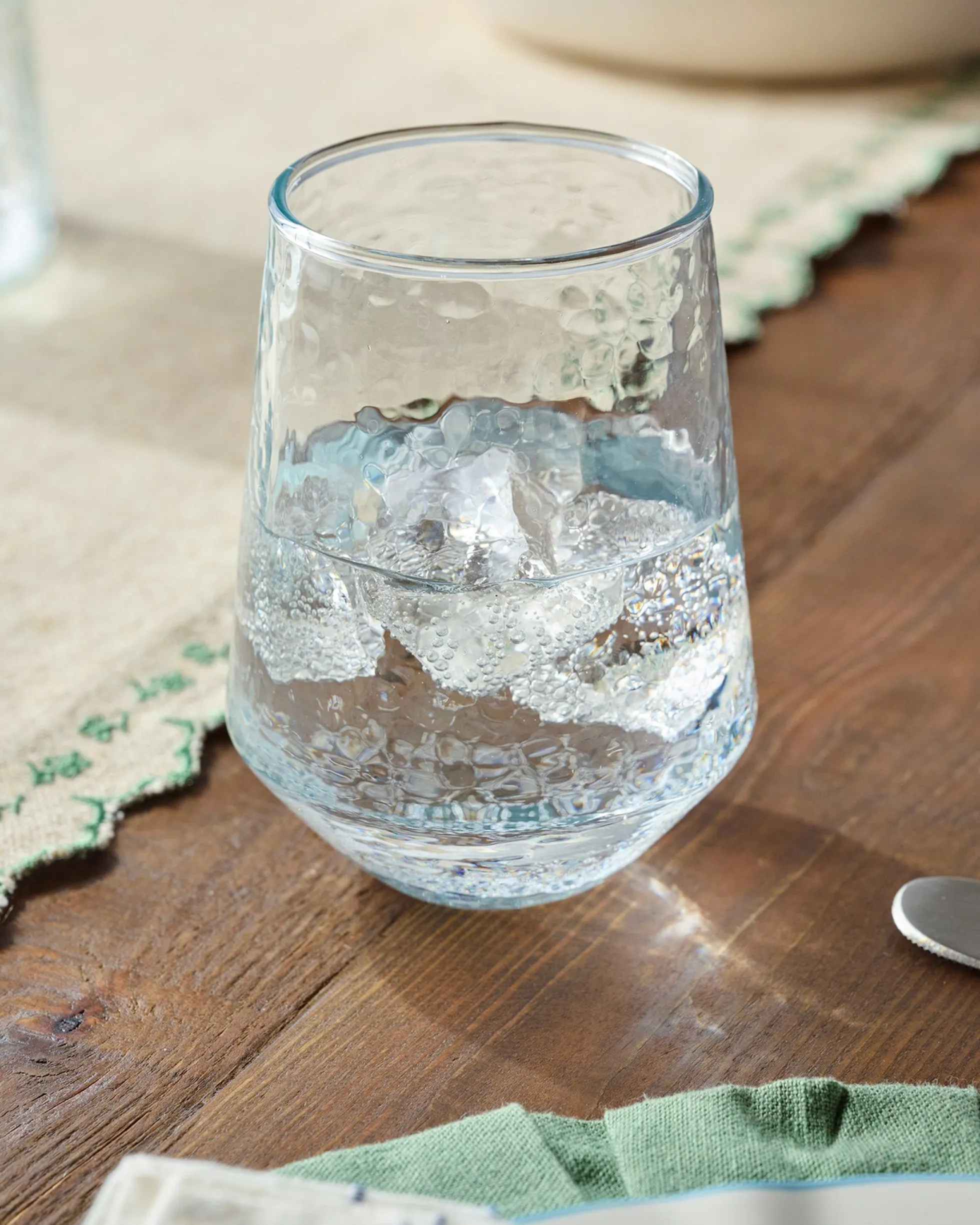Rustic Glass Stemless Glass