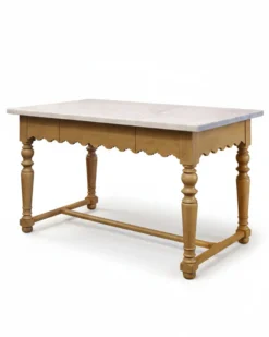 Sadie Scalloped Kitchen Island