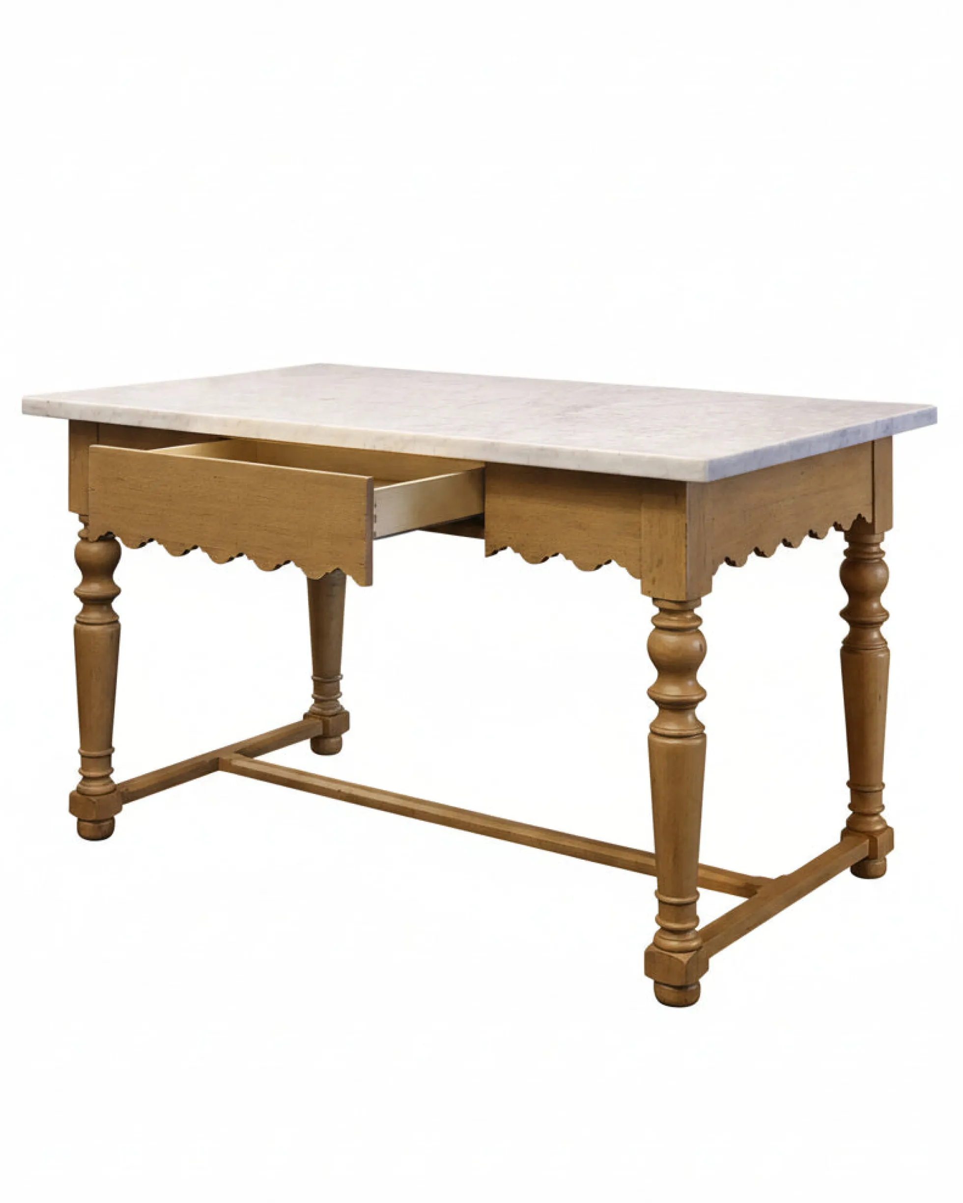Sadie Scalloped Kitchen Island