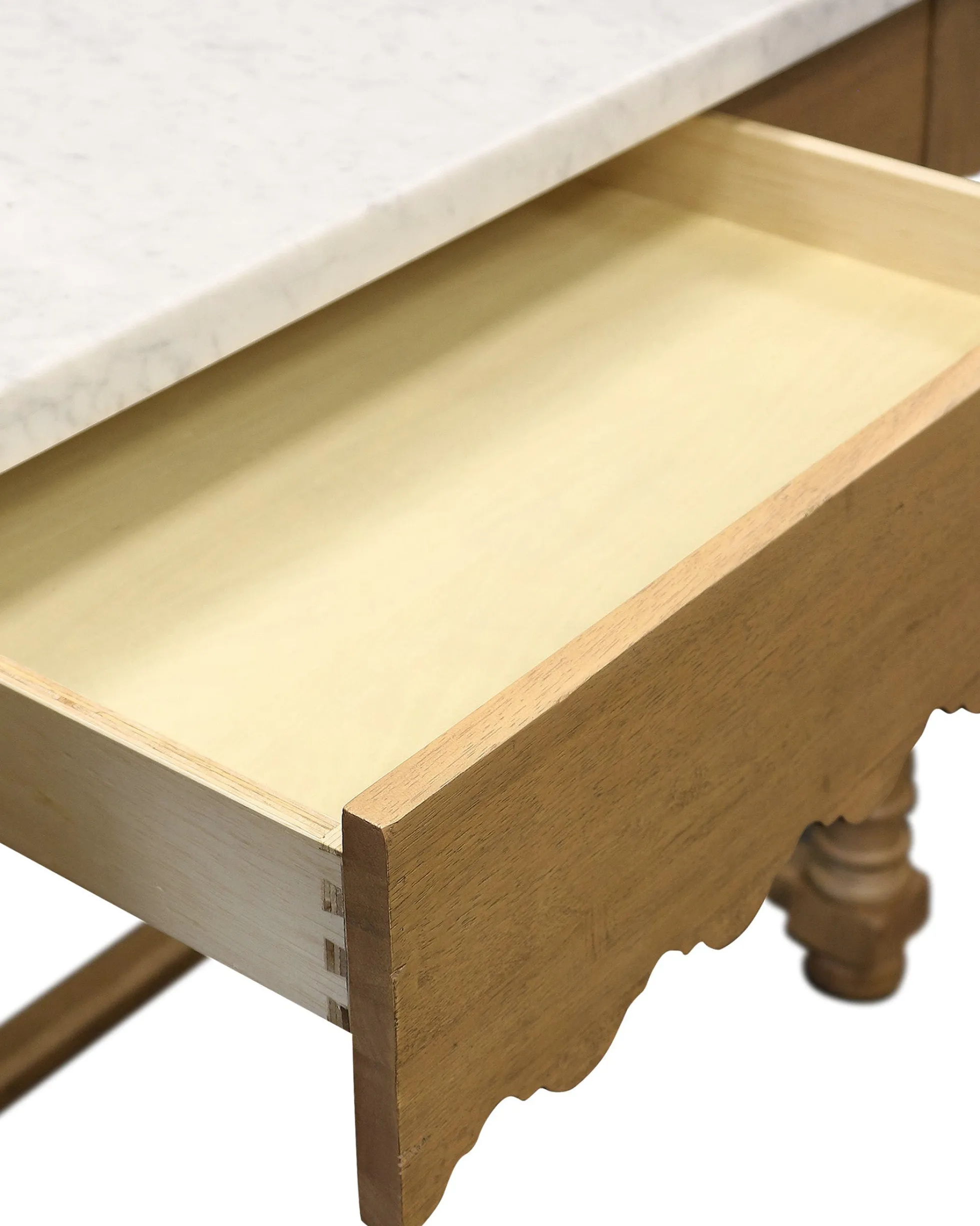 Sadie Scalloped Kitchen Island