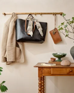 Samuel Vintage Inspired Flat Rail with Hooks