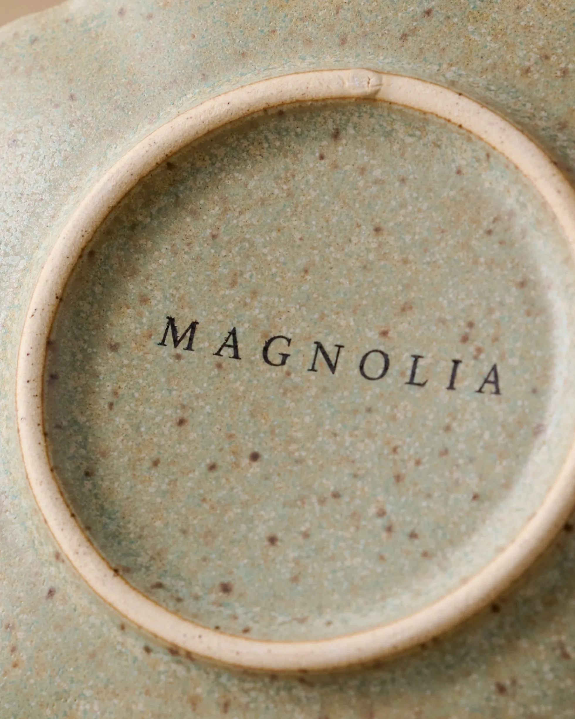 Scalloped Edge Stoneware Coaster Set