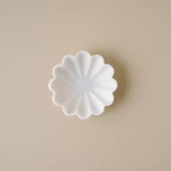 Scalloped Marble Accent Bowl