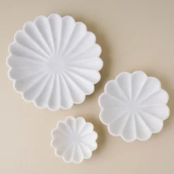 Scalloped Marble Accent Bowl