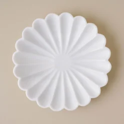 Scalloped Marble Accent Bowl