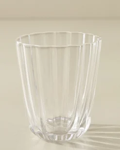 Scalloped Rim Glass Tumbler