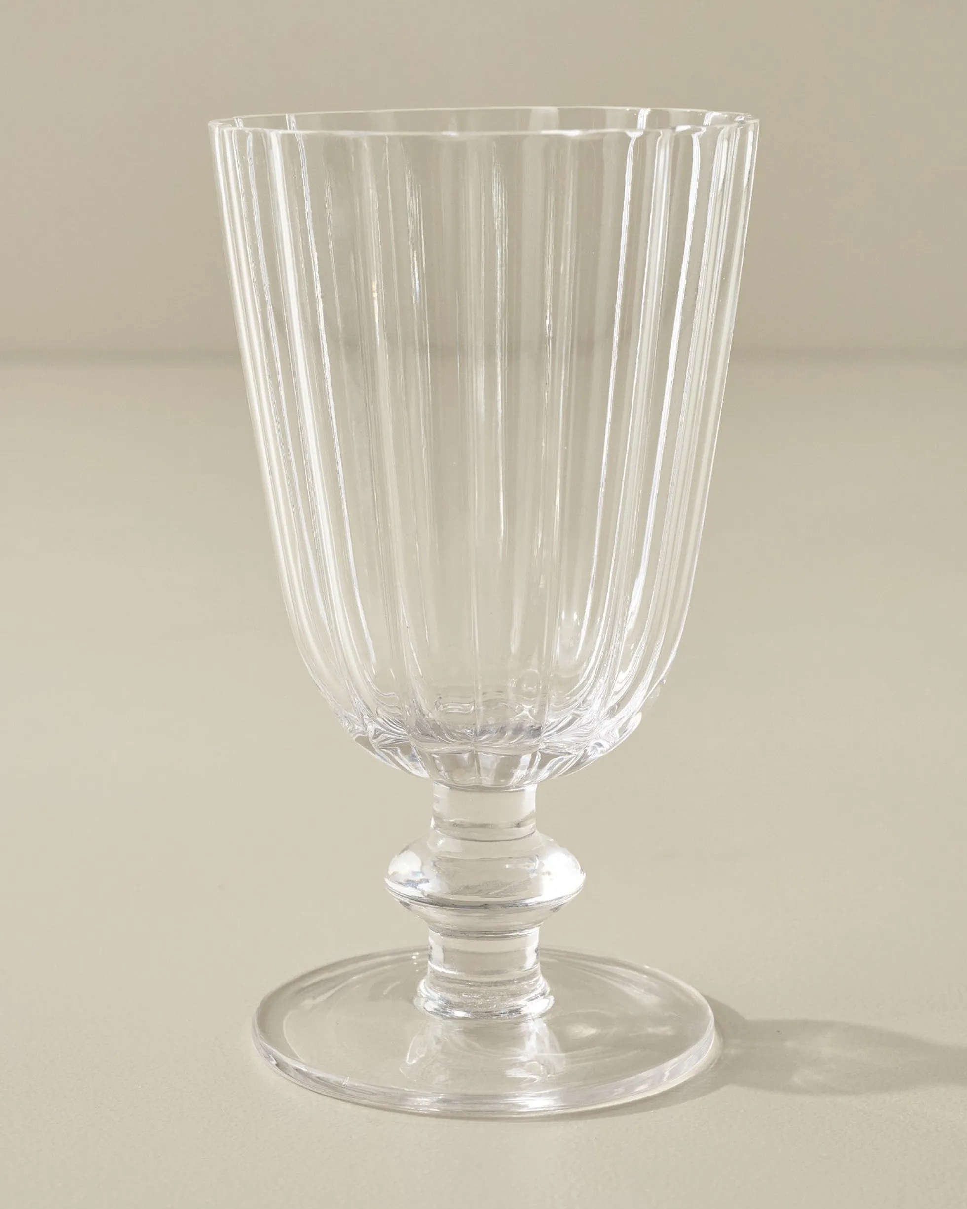 Scalloped Rim Glass Tumbler