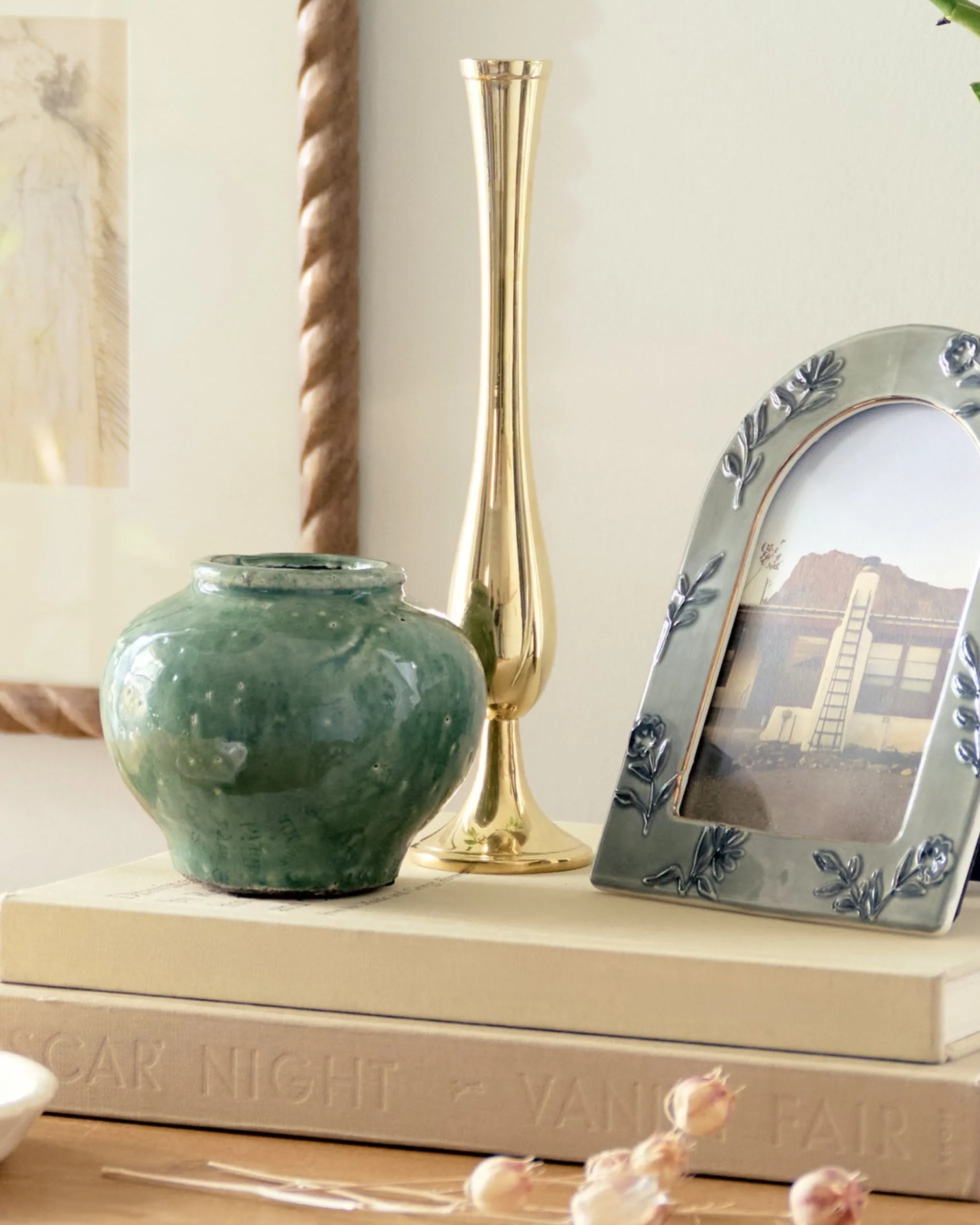 Serena Crackle Glaze Bud Vase