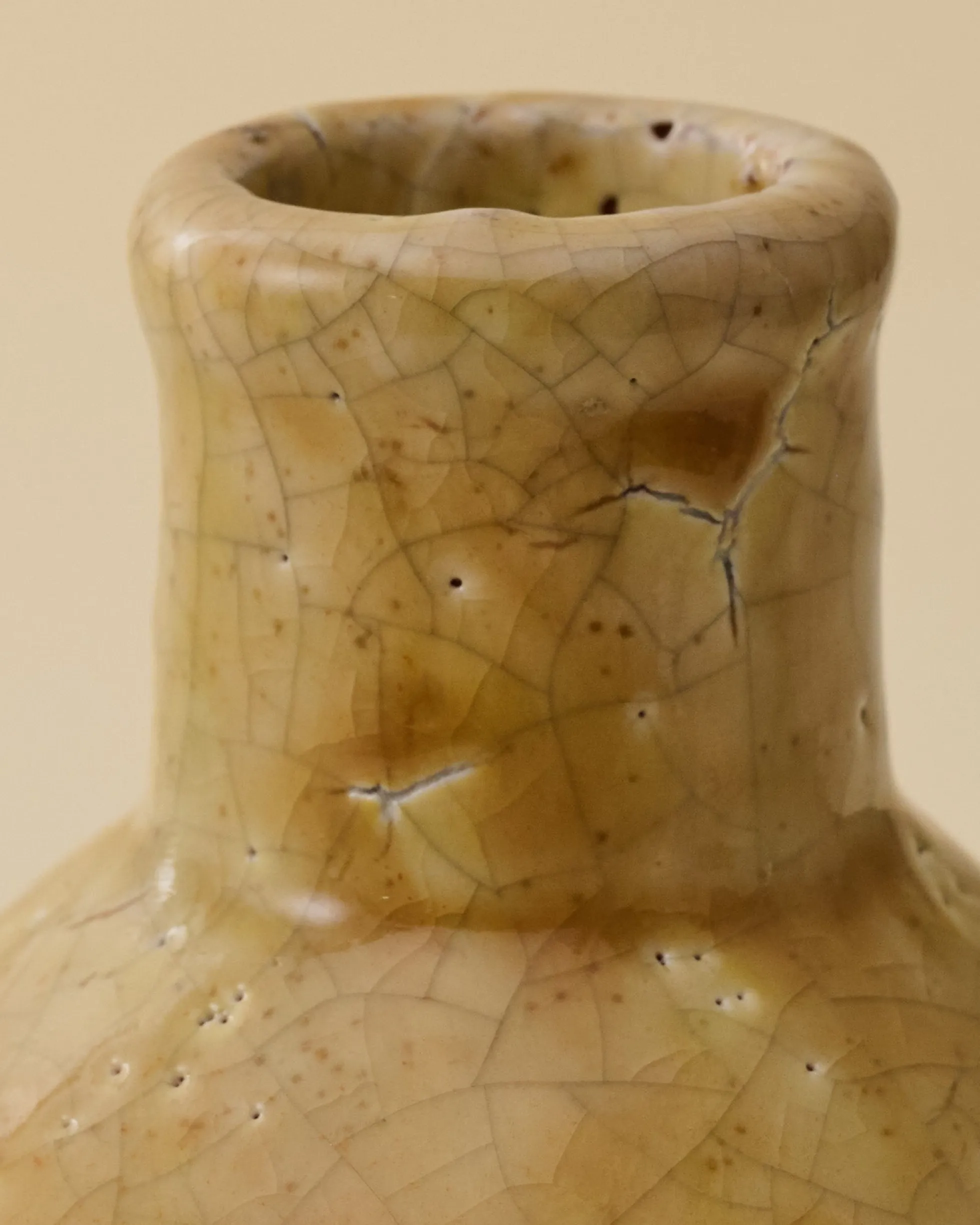 Serena Crackle Glaze Bud Vase
