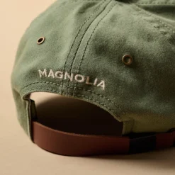 Silos Distressed Olive Baseball Hat